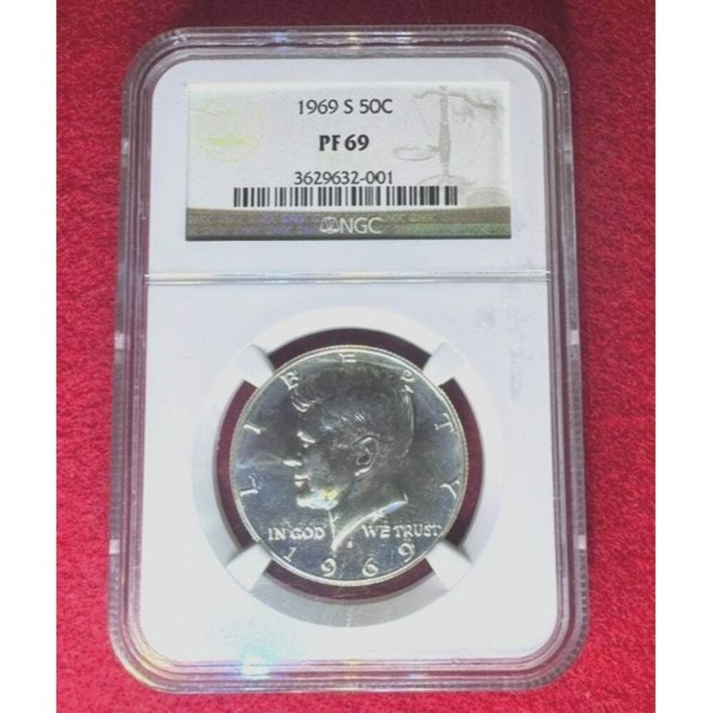 1969-S 50C (NGC PF69) Kennedy Half Dollar